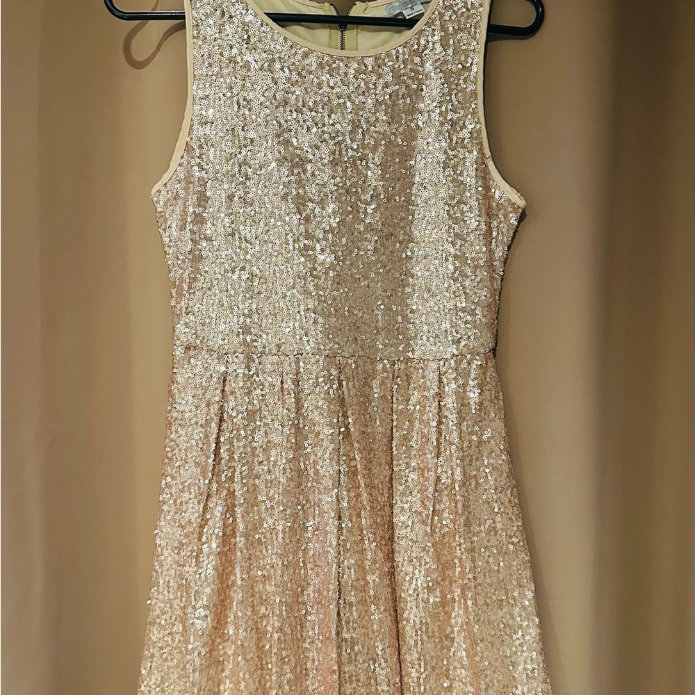 Gold with sequins dress